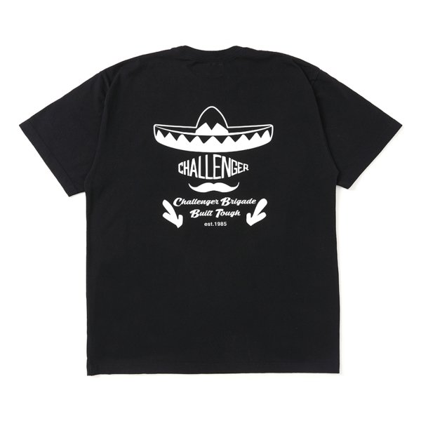 画像1: CHALLENGER/SOMBRERO TEE（BLACK）［ソンブレロT-25秋冬］