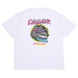 CHALLENGER/NEON WOLF TEE（WHITE）［ネオンウルフT-25秋冬］