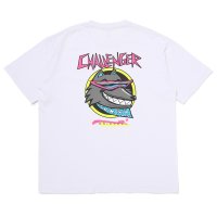 CHALLENGER/NEON WOLF TEE（WHITE）［ネオンウルフT-25秋冬］