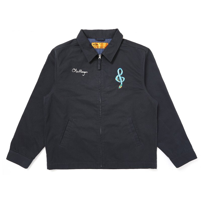 画像1: CHALLENGER/VIPER WALTZ JACKET（BLACK）［ヴァイパーワルツJKT-25秋冬］