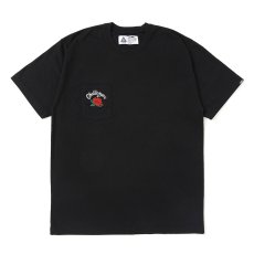 画像1: CHALLENGER/ROSE PKT TEE（BLACK）［ローズポケT-25秋冬］ (1)