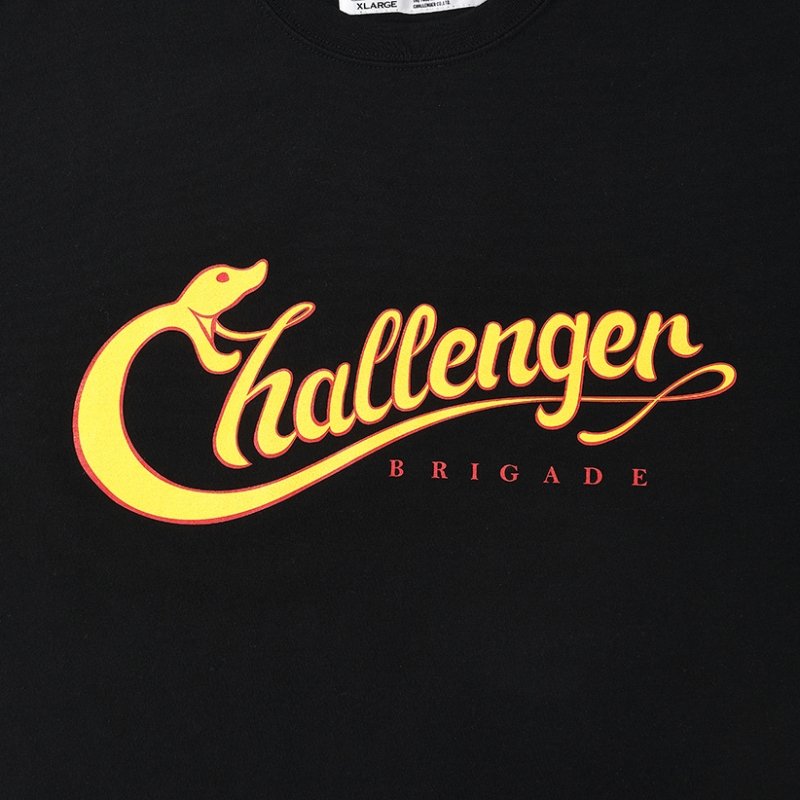 画像3: CHALLENGER/SNAKING TEE（BLACK）［スネーキングT-25秋冬］