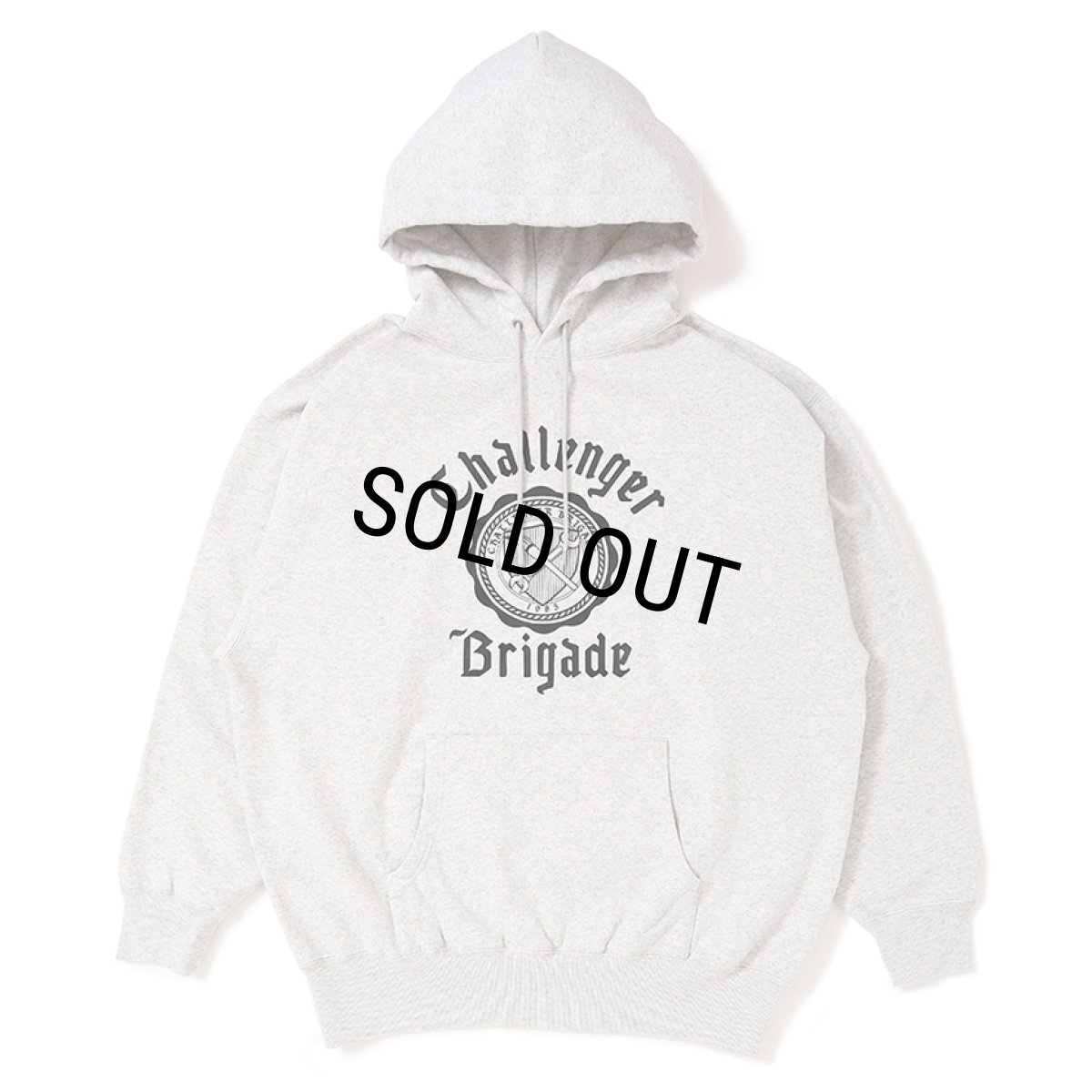 画像1: CHALLENGER/COLLEGE HOODIE（GRAY）［カレッジフーディー-25秋冬］ (1)