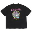 画像1: CHALLENGER/NEON WOLF TEE（BLACK）［ネオンウルフT-25秋冬］ (1)