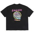CHALLENGER/NEON WOLF TEE（BLACK）［ネオンウルフT-25秋冬］