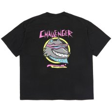 画像1: CHALLENGER/NEON WOLF TEE（BLACK）［ネオンウルフT-25秋冬］ (1)
