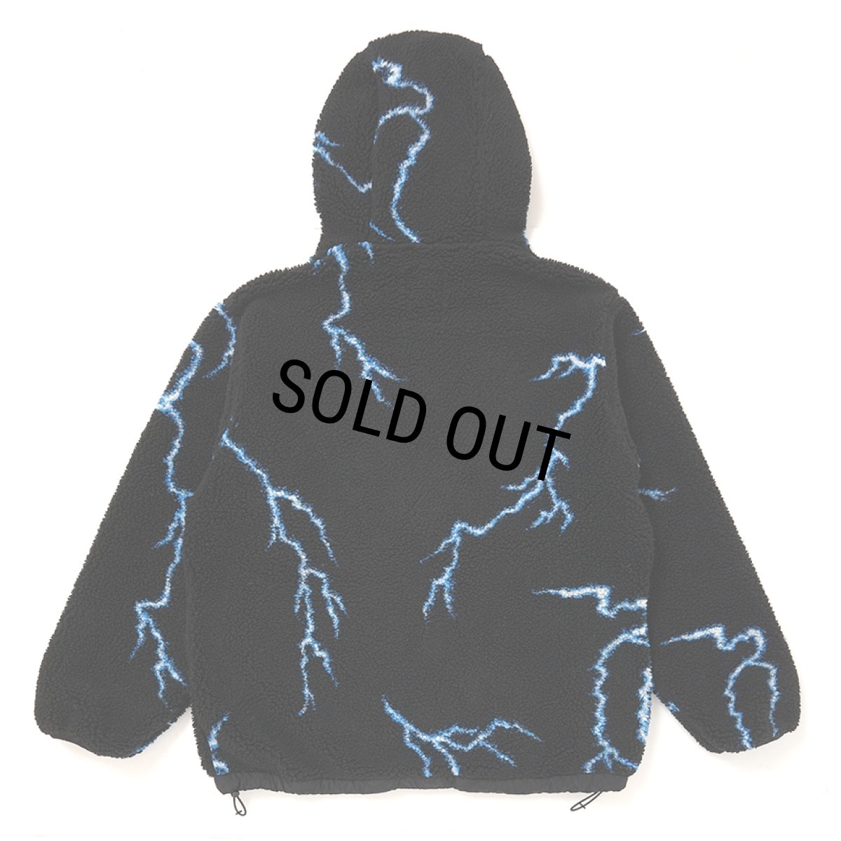 画像2: CHALLENGER/THUNDERBOLT BOA HOODIE（BLACK）［サンダーボルトボアフーディー-25秋冬］ (2)