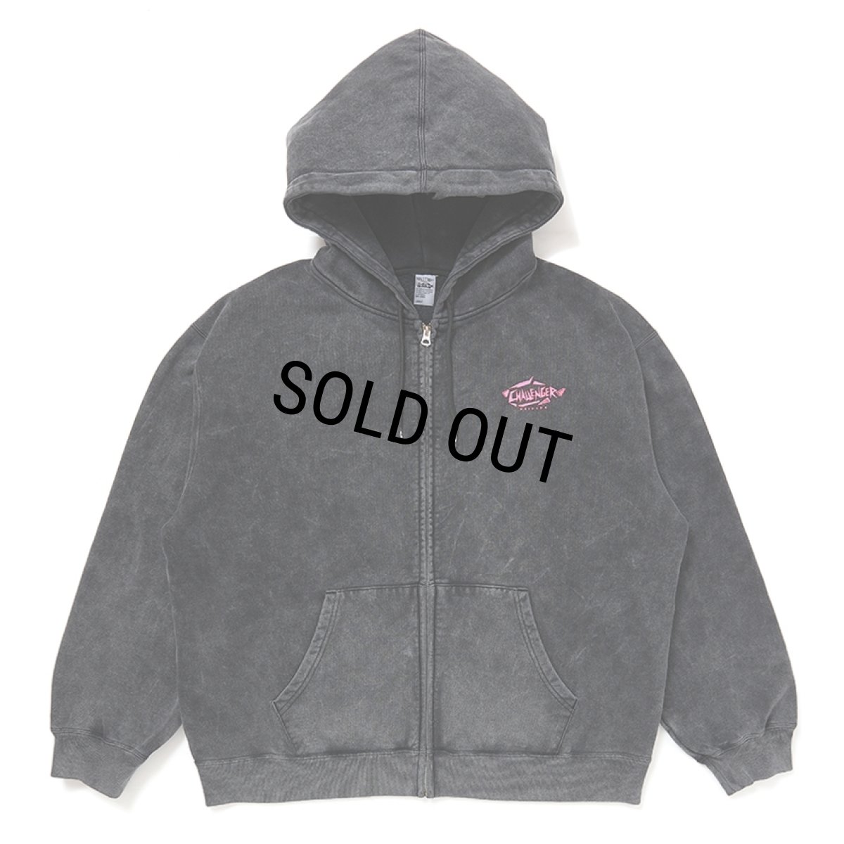 画像2: CHALLENGER/NEON WOLF ZIP HOODIE（BLACK）［ネオンウルフジップフーディー-25秋冬］ (2)