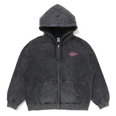 画像2: CHALLENGER/NEON WOLF ZIP HOODIE（BLACK）［ネオンウルフジップフーディー-25秋冬］ (2)