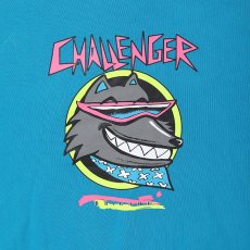 画像7: CHALLENGER/NEON WOLF ZIP HOODIE（TURQUOISE）［ネオンウルフジップフーディー-25秋冬］ (7)