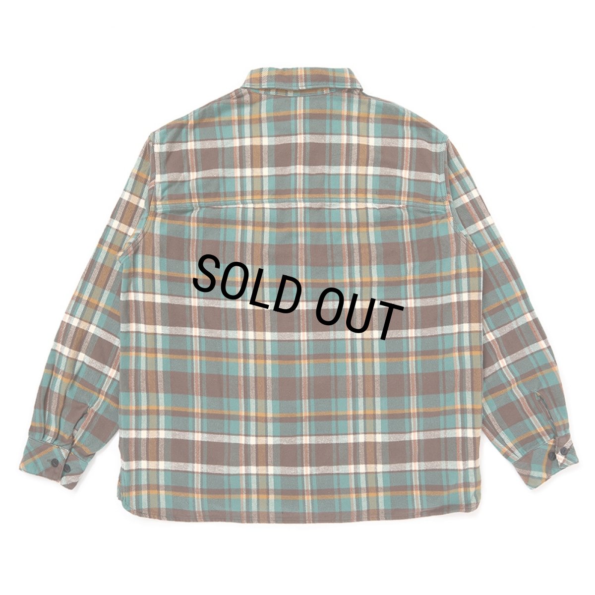 画像2: CHALLENGER/PLAID FLANNEL SHIRT（GREEN）［チェックフランネルシャツ-25秋冬］ (2)