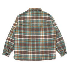 画像2: CHALLENGER/PLAID FLANNEL SHIRT（GREEN）［チェックフランネルシャツ-25秋冬］ (2)