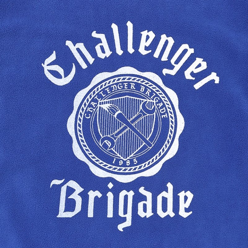 画像3: CHALLENGER/COLLEGE C/N FLEECE（BLUE）［カレッジクルーネックフリース-25秋冬］