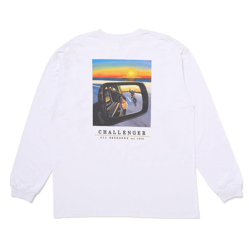 画像2: CHALLENGER/L/S SUNSET DRIVE TEE（WHITE）［サンセットドライブ長袖T-25秋冬］