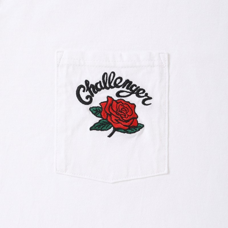 画像3: CHALLENGER/ROSE PKT TEE（WHITE）［ローズポケT-25秋冬］
