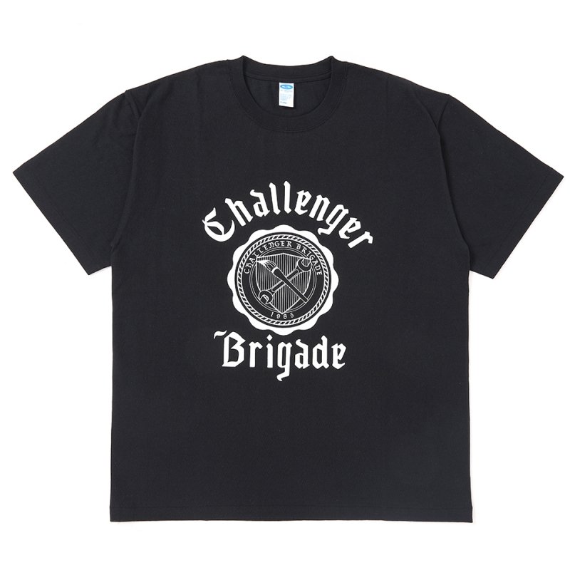 画像1: CHALLENGER/COLLEGE TEE（BLACK）［カレッジT-25秋冬］