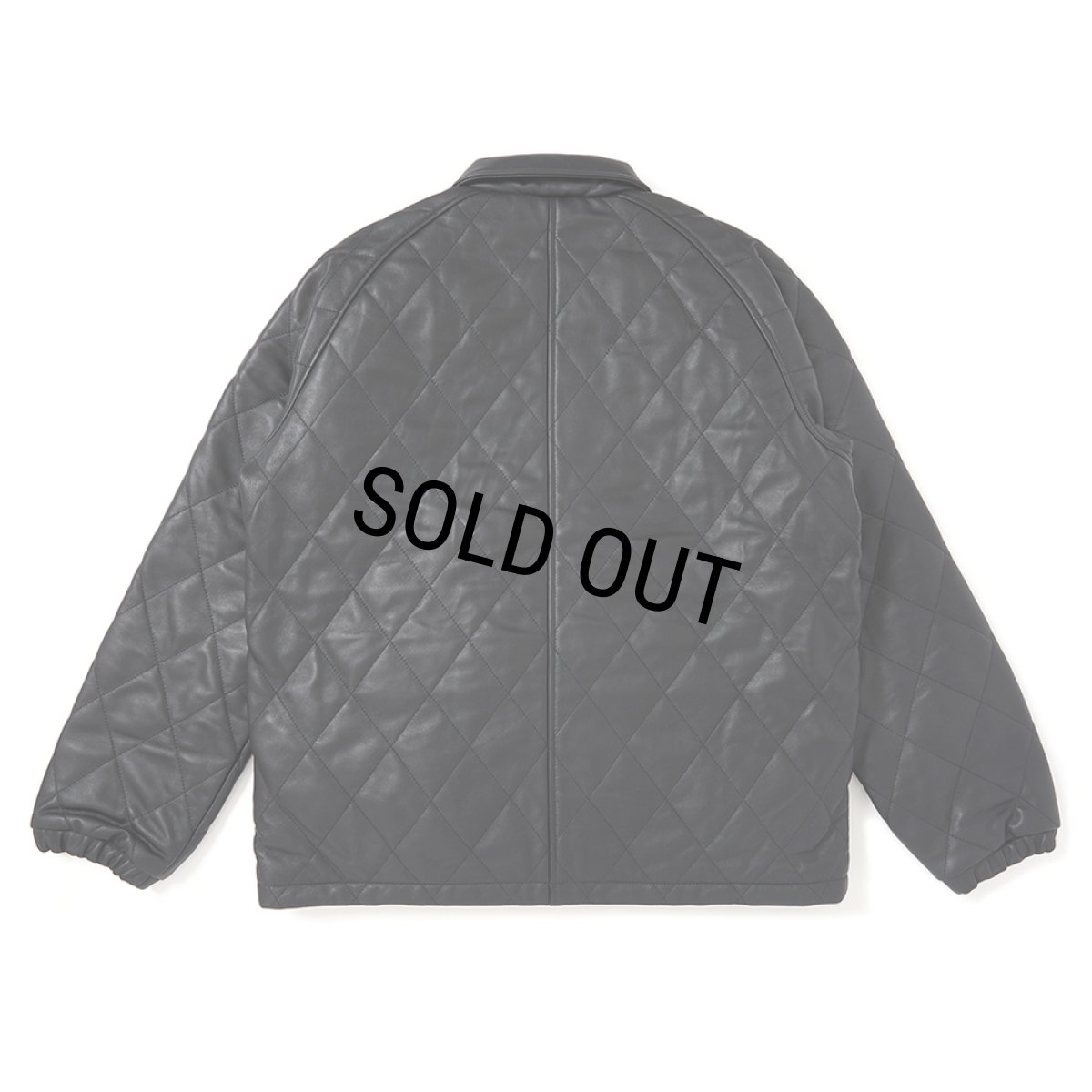 画像2: CHALLENGER/QUILTING LEATHER JACKET（BLACK）［キルティングレザーJKT-25秋冬］ (2)