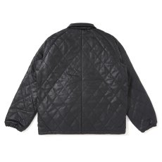 画像2: CHALLENGER/QUILTING LEATHER JACKET（BLACK）［キルティングレザーJKT-25秋冬］ (2)
