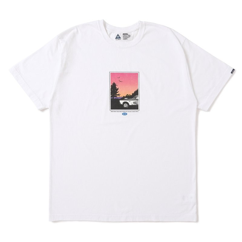 画像1: CHALLENGER/CRUISING TEE（WHITE）［クルージングT-25秋冬］