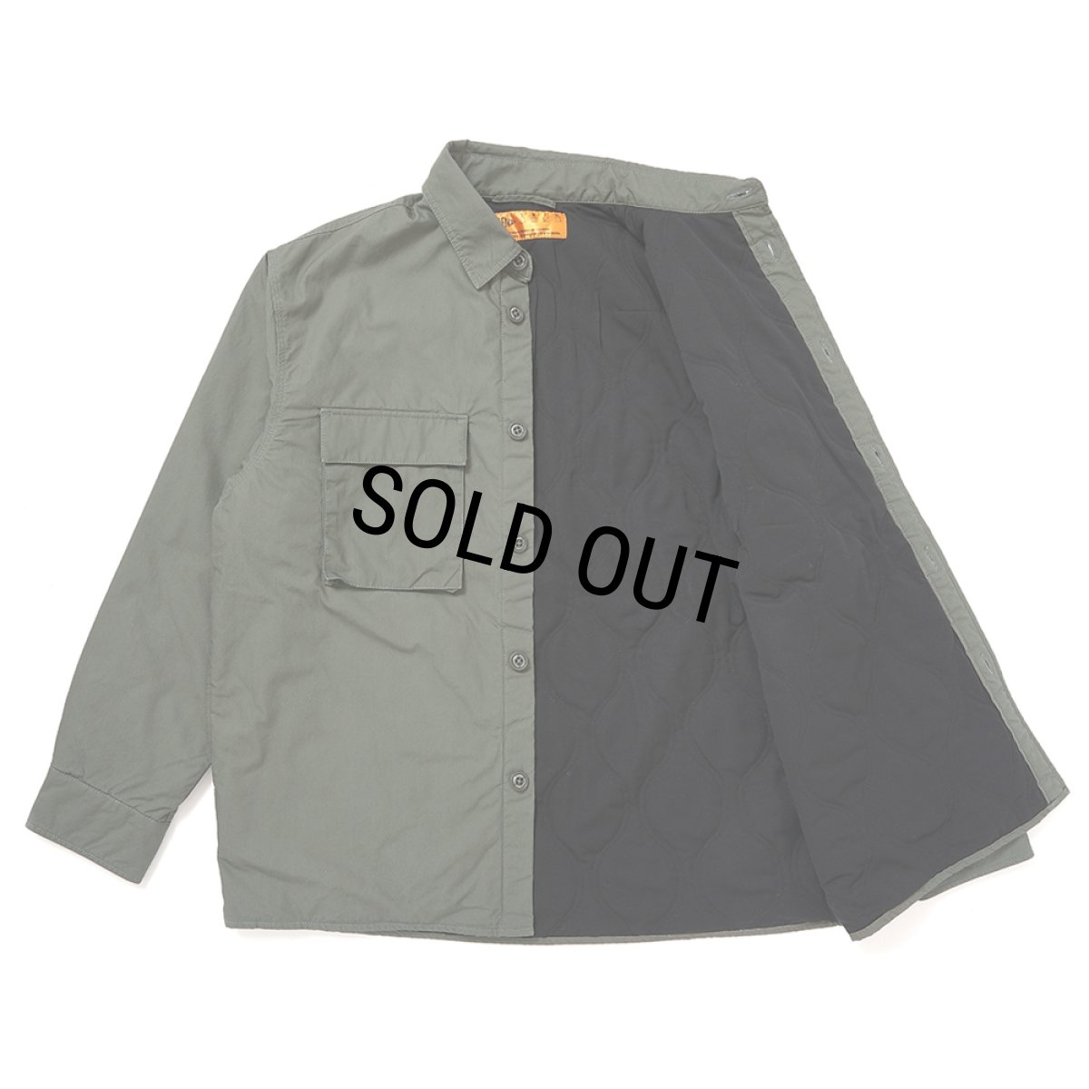 画像3: CHALLENGER/LINING MILITARY SHIRT（ARMY GREEN）［ライニングミリタリーシャツ-25秋冬］ (3)