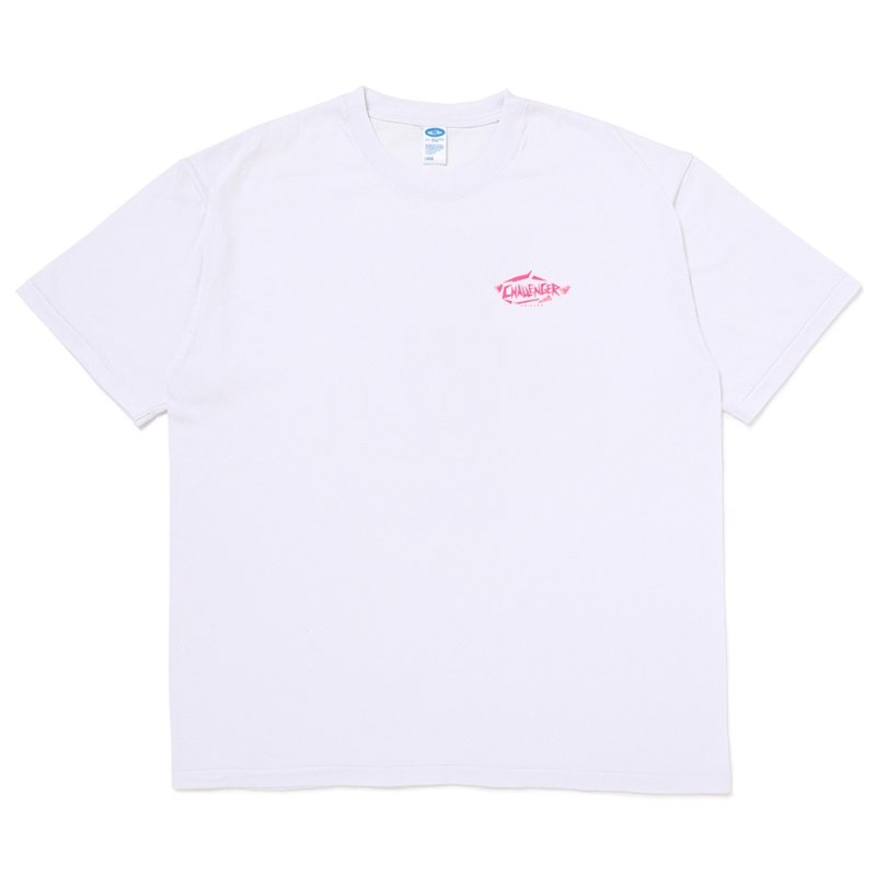 画像1: CHALLENGER/NEON WOLF TEE（WHITE）［ネオンウルフT-25秋冬］