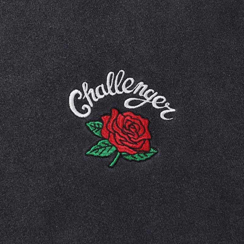 画像3: CHALLENGER/ROSE ZIP HOODIE（BLACK）［ローズジップフーディー-25秋冬］