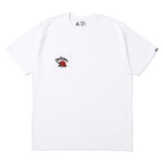 画像1: CHALLENGER/ROSE PKT TEE（WHITE）［ローズポケT-25秋冬］ (1)