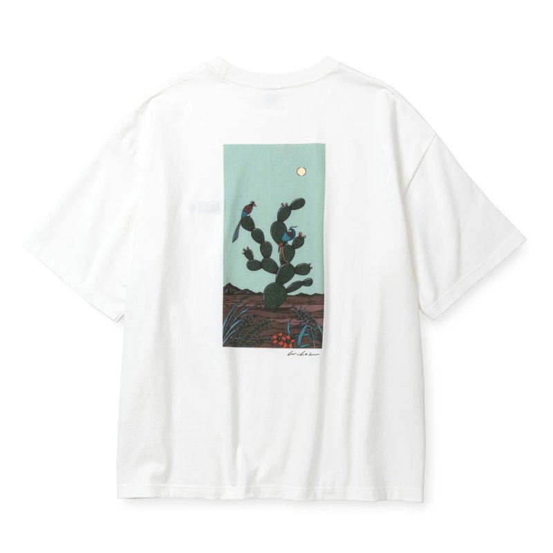 画像2: CALEE/× MIHO MURAKAMI DROP SHOULDER PRINT TEE（WHITE/B）［ドロップショルダープリントT-25春夏］