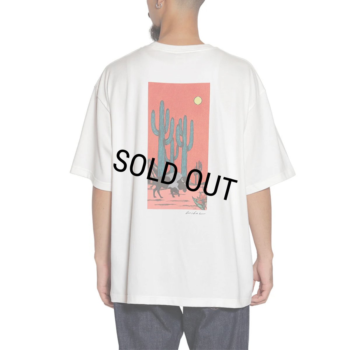 画像8: CALEE/× MIHO MURAKAMI DROP SHOULDER PRINT TEE（WHITE/A）［ドロップショルダープリントT-25春夏］ (8)