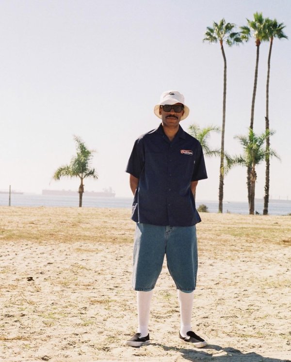 画像4: CHALLENGER/BAGGY SHORTS（WASHED BLACK）［バギーショーツ-25春夏］