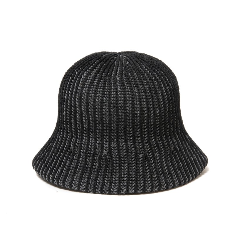 画像1: COOTIE PRODUCTIONS/Knit Crusher Hat（Black/Gray）［クラッシャーハット-25春夏］