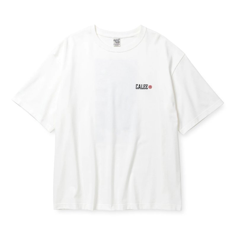 画像1: CALEE/× MIHO MURAKAMI DROP SHOULDER PRINT TEE（WHITE/A）［ドロップショルダープリントT-25春夏］