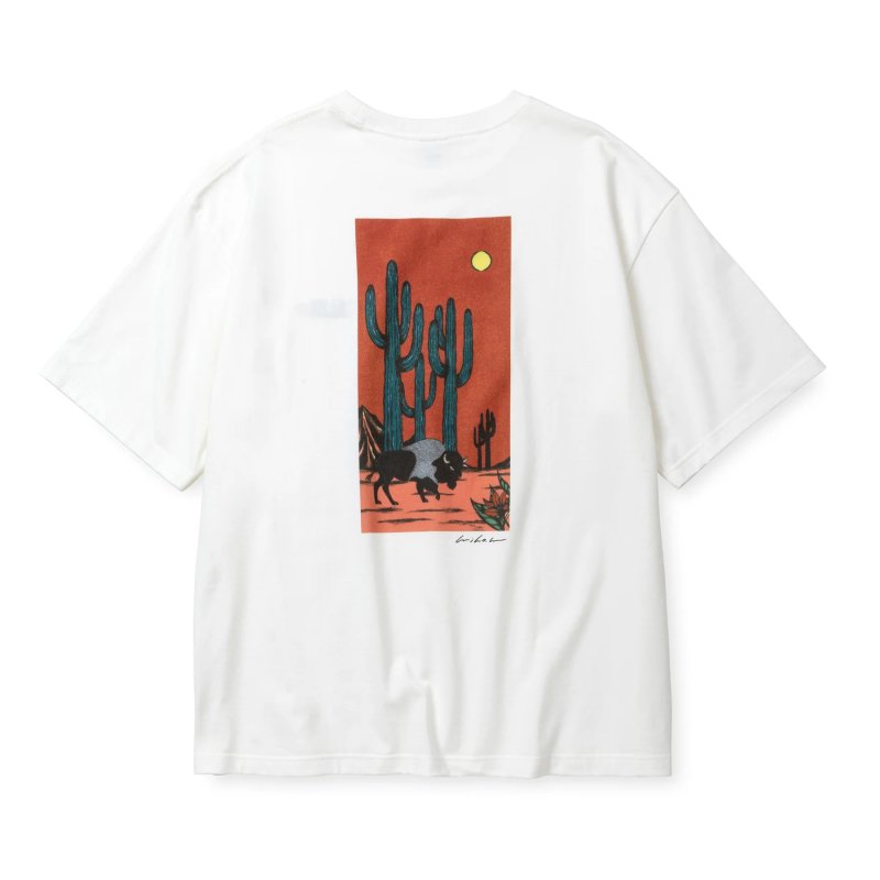 画像2: CALEE/× MIHO MURAKAMI DROP SHOULDER PRINT TEE（WHITE/A）［ドロップショルダープリントT-25春夏］