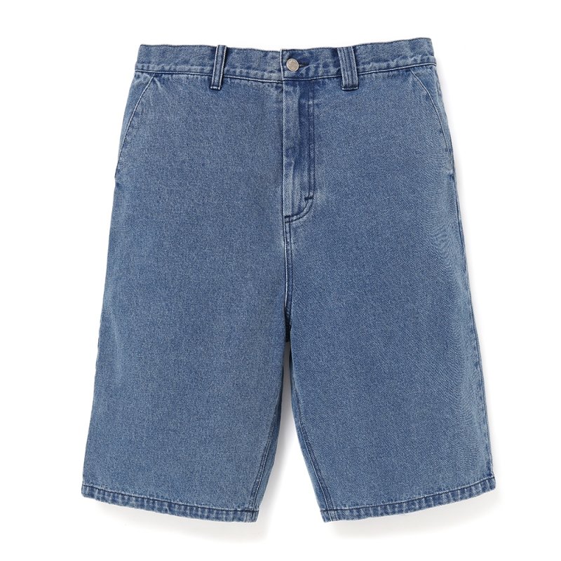 画像1: CHALLENGER/BAGGY SHORTS（WASHED INDIGO）［バギーショーツ-25春夏］