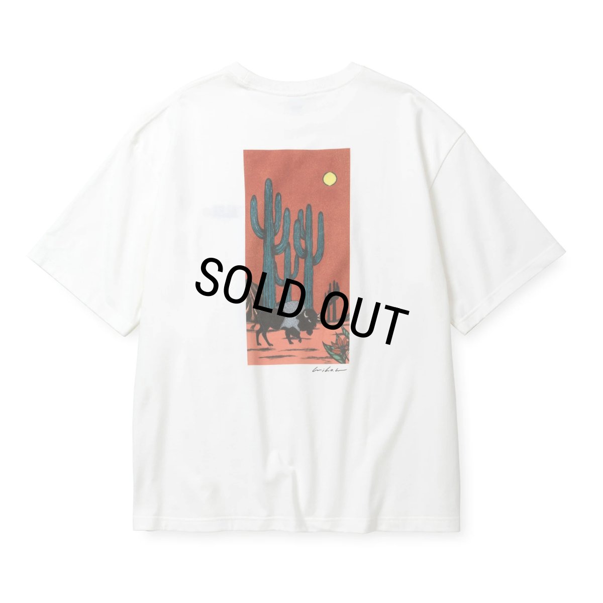 画像1: CALEE/× MIHO MURAKAMI DROP SHOULDER PRINT TEE（WHITE/A）［ドロップショルダープリントT-25春夏］ (1)