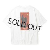 CALEE/× MIHO MURAKAMI DROP SHOULDER PRINT TEE（WHITE/A）［ドロップショルダープリントT-25春夏］