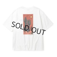 CALEE/× MIHO MURAKAMI DROP SHOULDER PRINT TEE（WHITE/A）［ドロップショルダープリントT-25春夏］