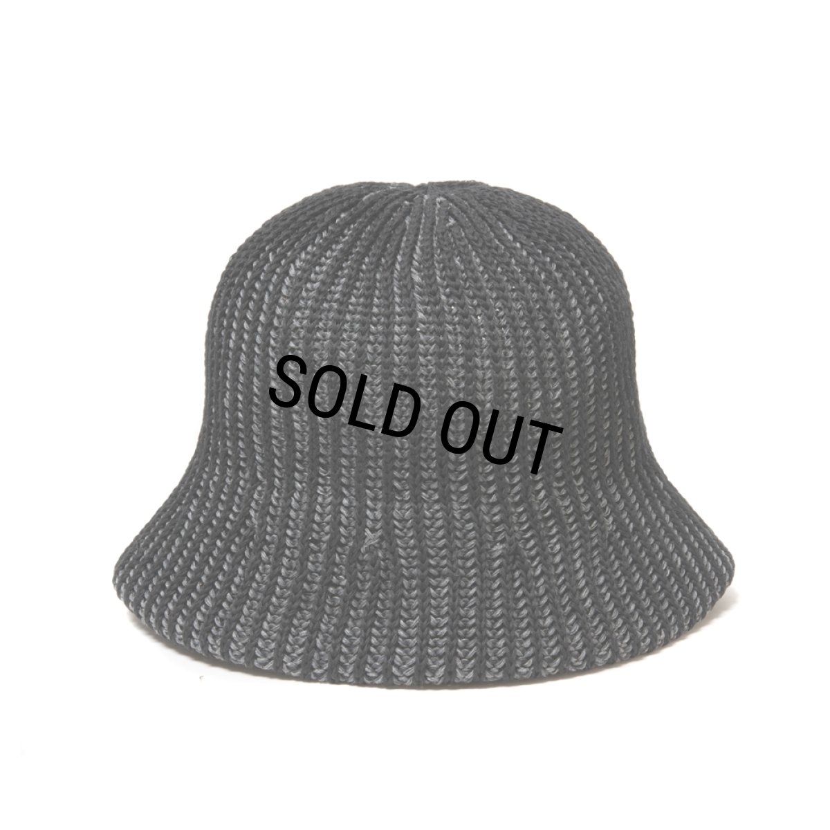画像1: COOTIE PRODUCTIONS/Knit Crusher Hat（Black/Gray）［クラッシャーハット-25春夏］ (1)