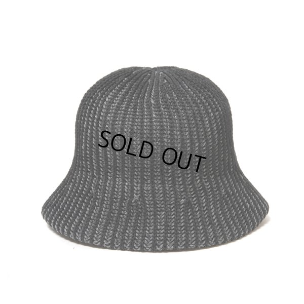 画像1: COOTIE PRODUCTIONS/Knit Crusher Hat（Black/Gray）［クラッシャーハット-25春夏］