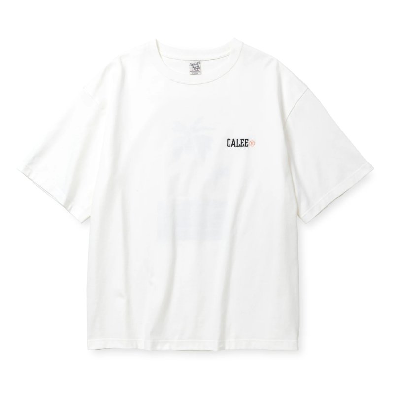 画像1: CALEE/× MIHO MURAKAMI DROP SHOULDER PRINT TEE（WHITE/C）［ドロップショルダープリントT-25春夏］