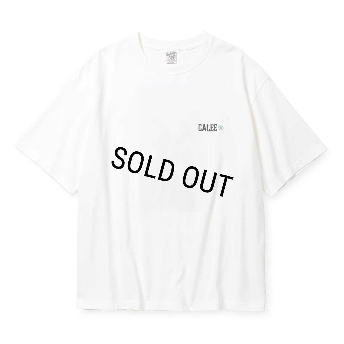 画像2: 【30%OFF】CALEE/× MIHO MURAKAMI DROP SHOULDER PRINT TEE（WHITE/B）［ドロップショルダープリントT-25春夏］ (2)