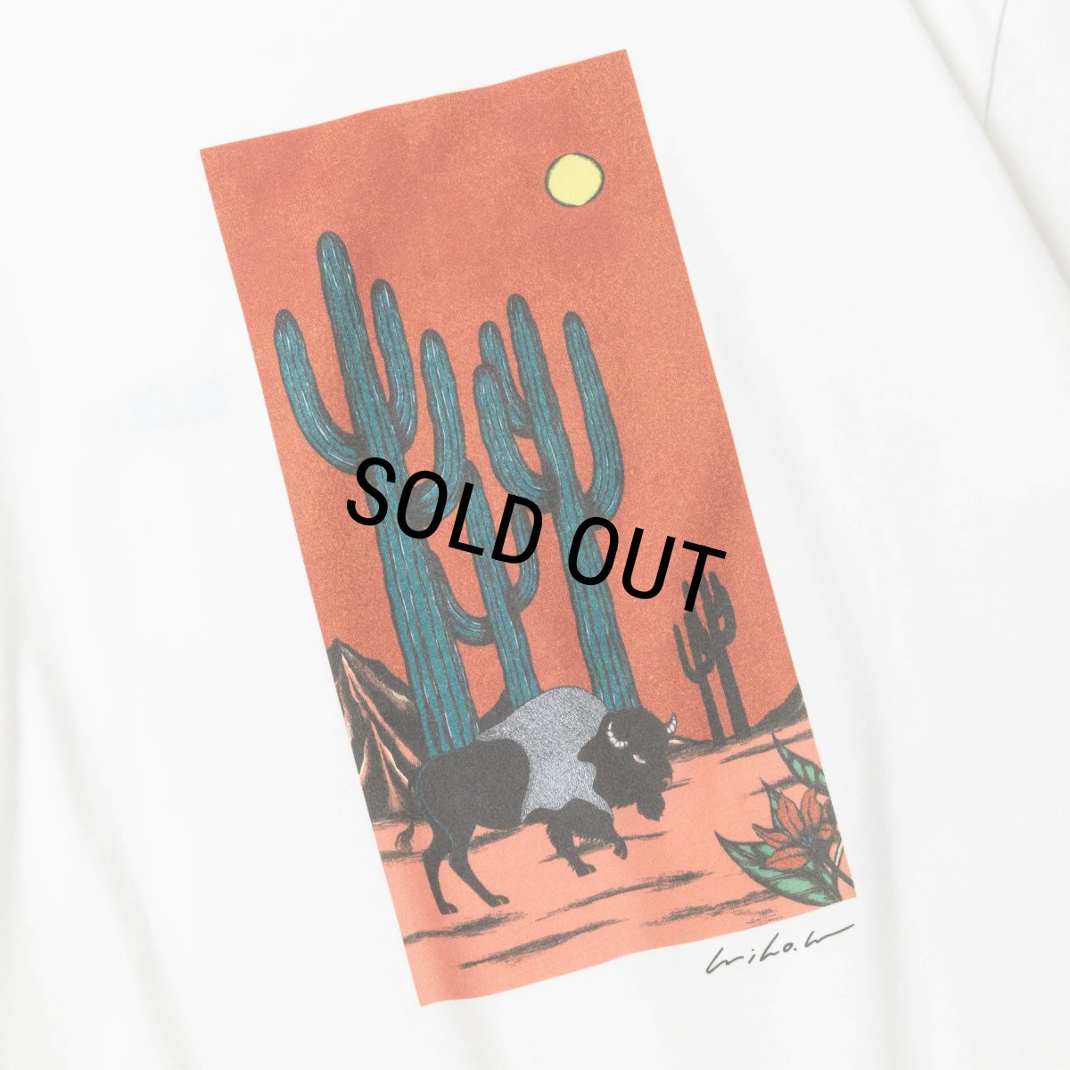 画像5: CALEE/× MIHO MURAKAMI DROP SHOULDER PRINT TEE（WHITE/A）［ドロップショルダープリントT-25春夏］ (5)