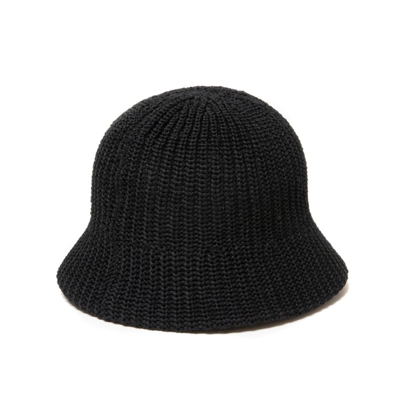 画像1: COOTIE PRODUCTIONS/Knit Crusher Hat（Black）［クラッシャーハット-25春夏］