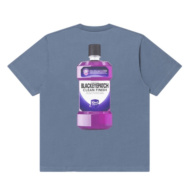 画像2: BlackEyePatch/HUSTLERS MOUTHWASH TEE(DARK BLUE)