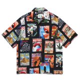 WACKO MARIA/HIGH TIMES / HAWAIIAN SHIRT（BLACK）［ハワイアンシャツ-25春夏］
