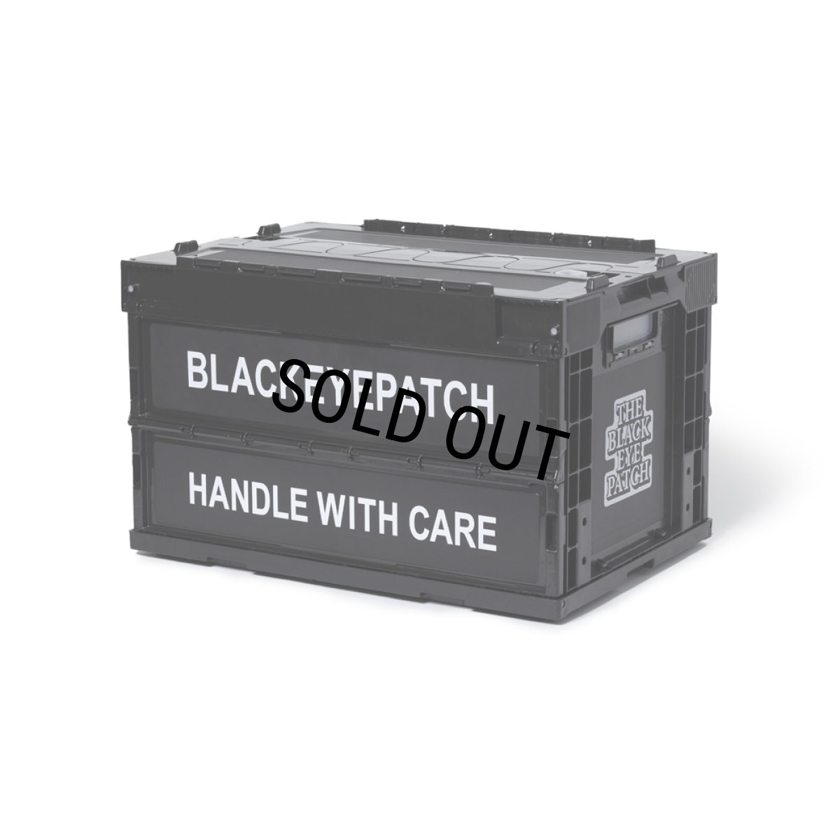 画像1: BlackEyePatch/OG LABEL FOLDING CONTAINER（BLACK） (1)