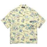 WACKO MARIA/HAWAIIAN SHIRT（YELLOW）［ハワイアンシャツ-25春夏］