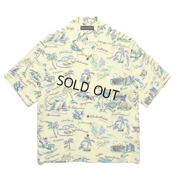 画像1: WACKO MARIA/HAWAIIAN SHIRT（YELLOW）［ハワイアンシャツ-25春夏］