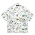 画像1: WACKO MARIA/HAWAIIAN SHIRT（WHITE）［ハワイアンシャツ-25春夏］ (1)