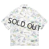 WACKO MARIA/HAWAIIAN SHIRT（WHITE）［ハワイアンシャツ-25春夏］